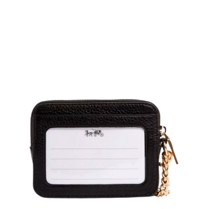 Monedero Coach Zip Card Case Black