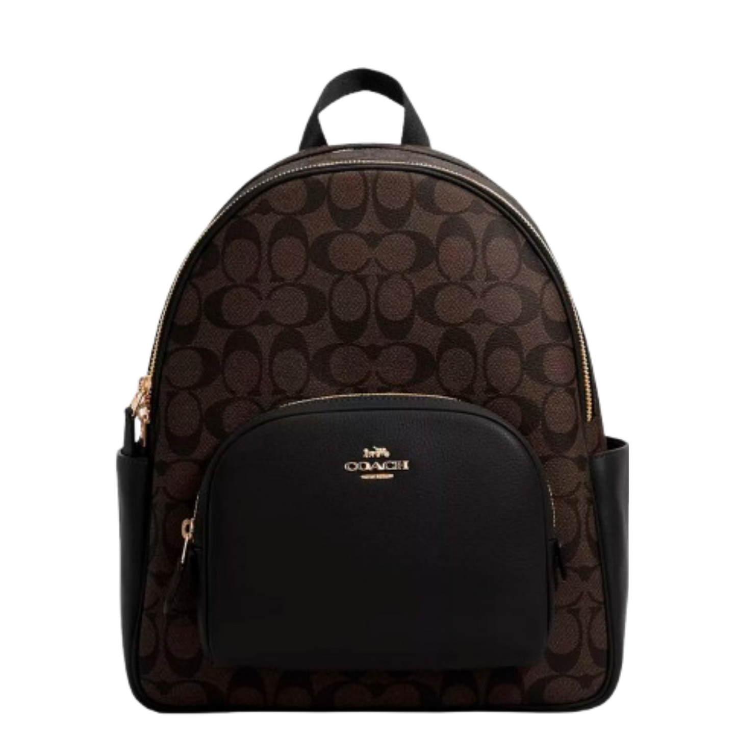 Mochila Coach Court In Signature Canvas Brown