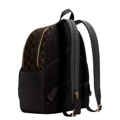 Mochila Coach Court In Signature Canvas Brown