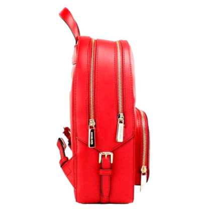 Mochila Michael Kors Jaycee Medium Pebbled Leather Backpack Bright Red