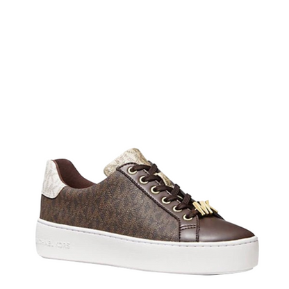 Tenis Michael Kors Poppy Color-Block Logo Sneaker Brown