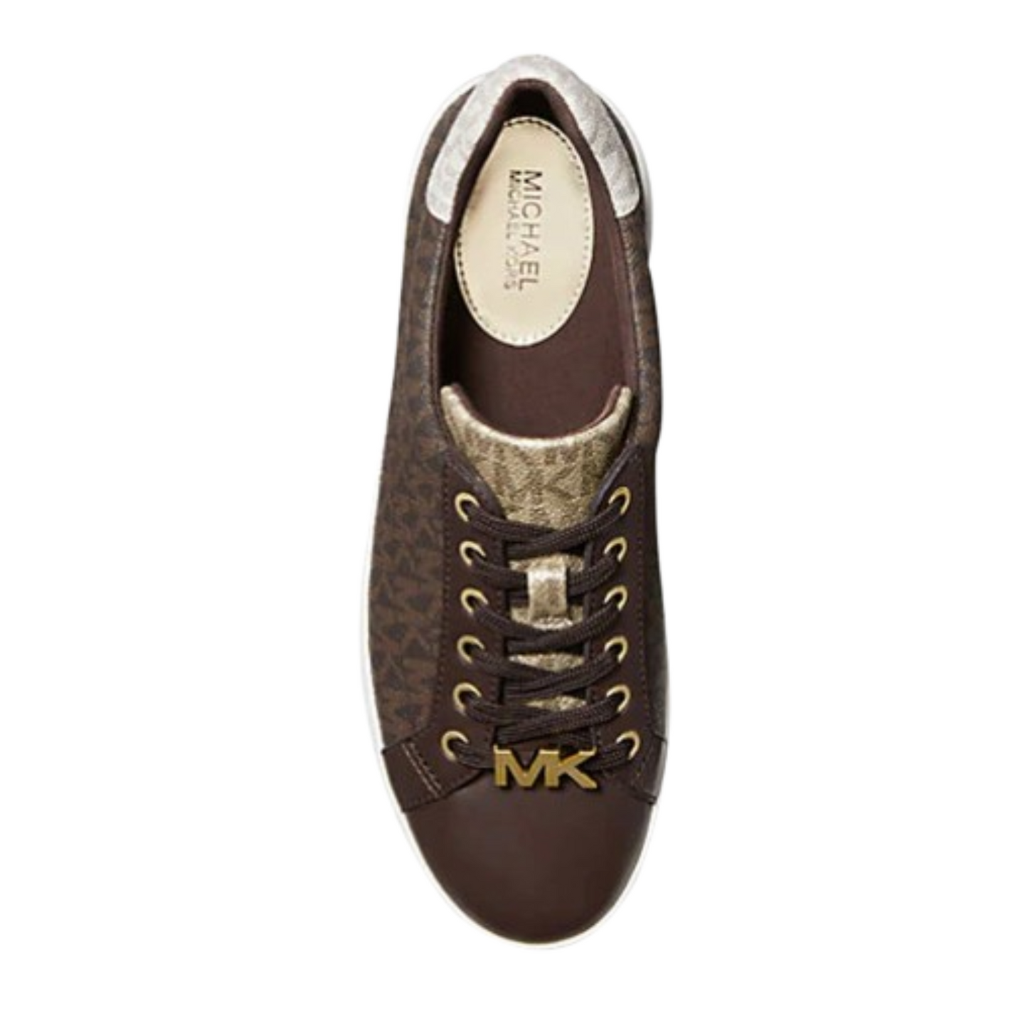 Tenis Michael Kors Poppy Color-Block Logo Sneaker Brown