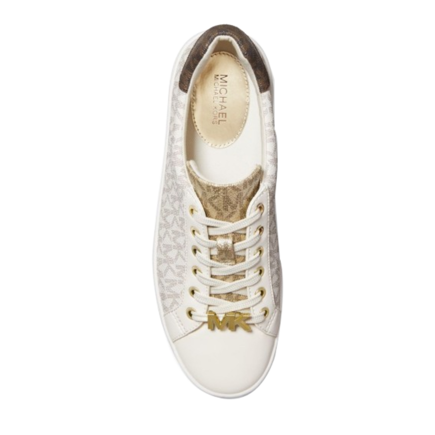 Tenis Michael Kors Poppy Color-Block Logo Sneaker Vanilla