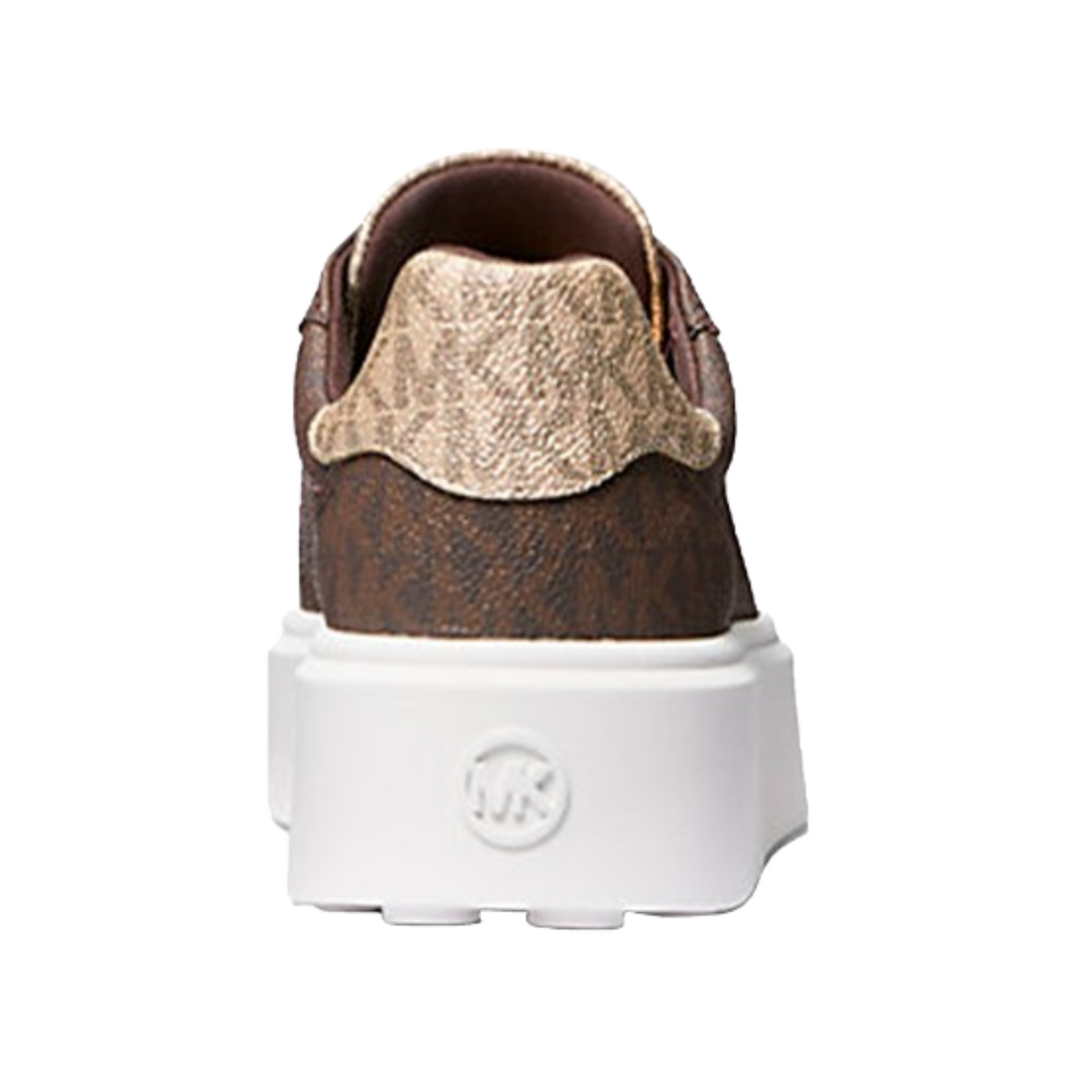 Tenis Michael Kors Romey Two-Tone Logo Platform Sneaker Brown