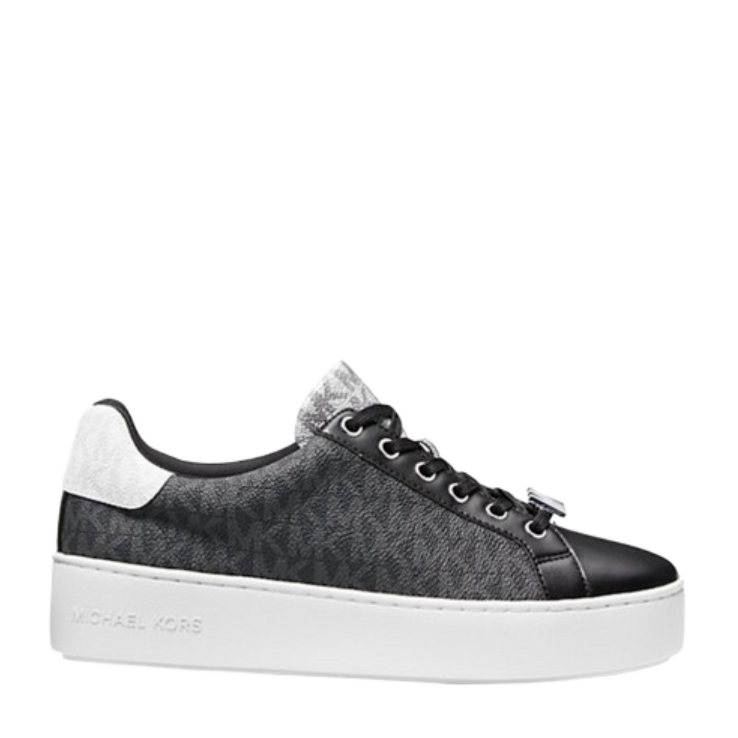 Tenis Michael Kors Poppy Color-Block Logo Sneaker Black