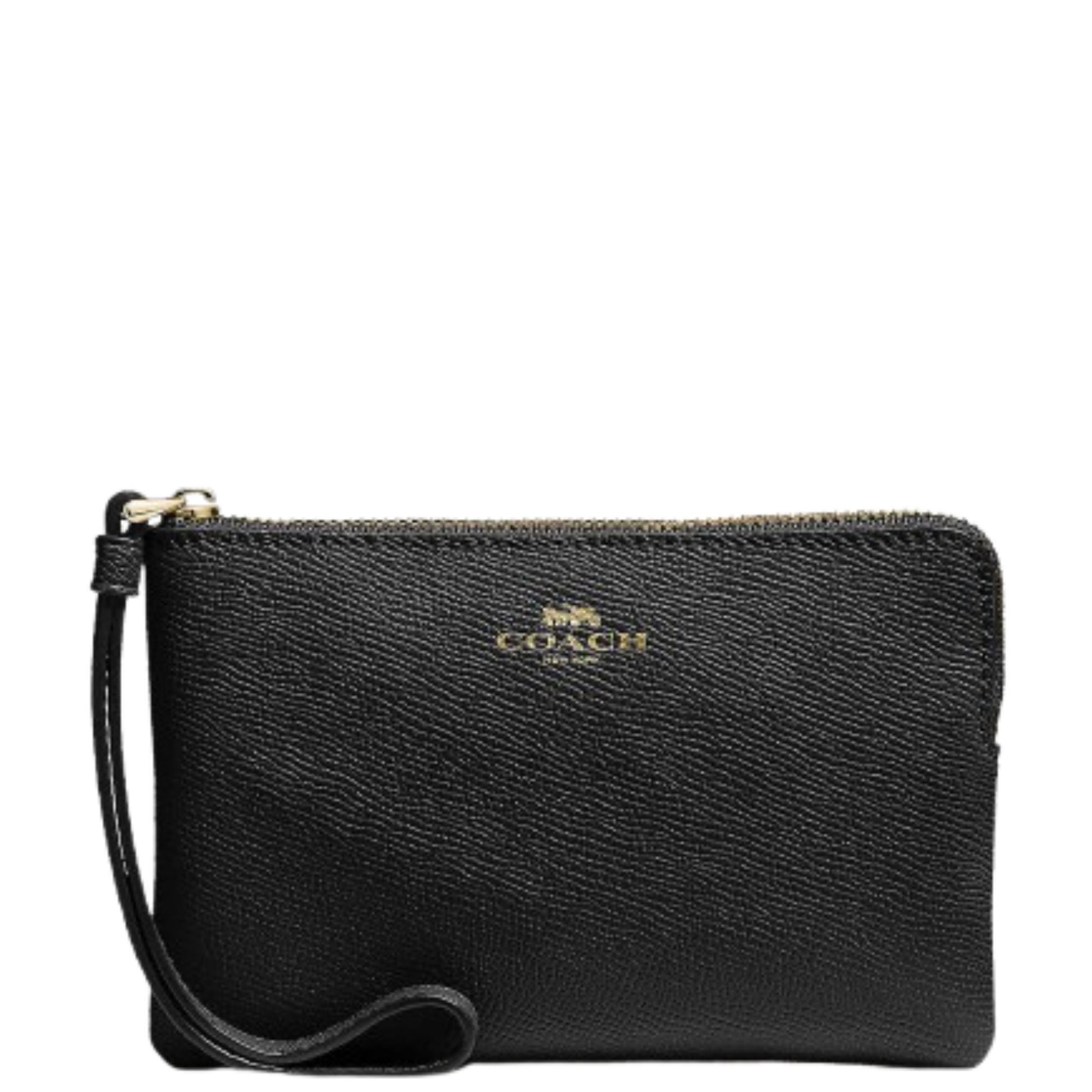 Monedero Coach Corner Zip Wristlet Black Furore