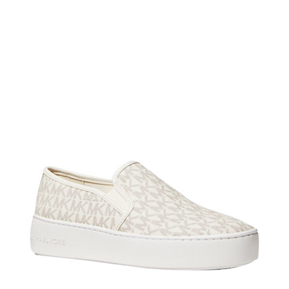 Michael kors white platform sneakers discount