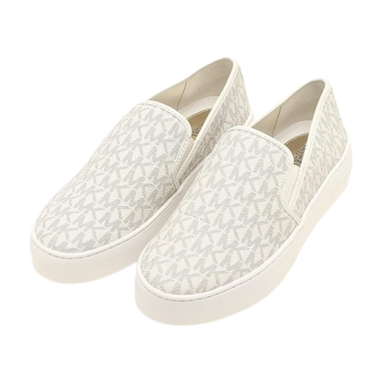 Tenis Michael Kors Teddi Logo Slip-On Platform Sneaker Vanilla