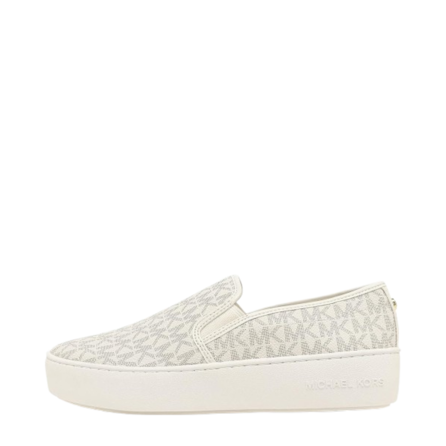 Tenis Michael Kors Teddi Logo Slip-On Platform Sneaker Vanilla