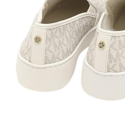 Tenis Michael Kors Teddi Logo Slip-On Platform Sneaker Vanilla