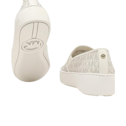 Tenis Michael Kors Teddi Logo Slip-On Platform Sneaker Vanilla