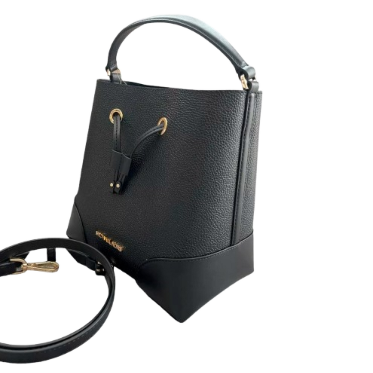 Bolsa Michael Kors Mercer Small Logo Bucket Bag Black