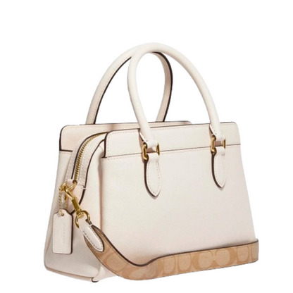 Bolsa Coach Mini Darcie Carryall With Signature Canvas Detail