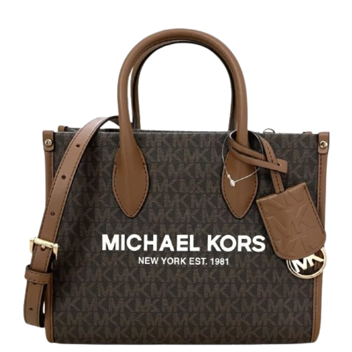 Bolsa Michael Kors Mirella Small Logo Crossbody Bag Brown