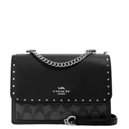 Bolsa Coach Klare Crossbody Bag In Signature Canvas With Rivets