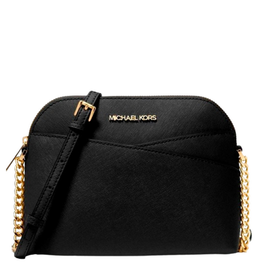 Bolsa Michael Kors Jet Set Medium Crossbody Dome Black