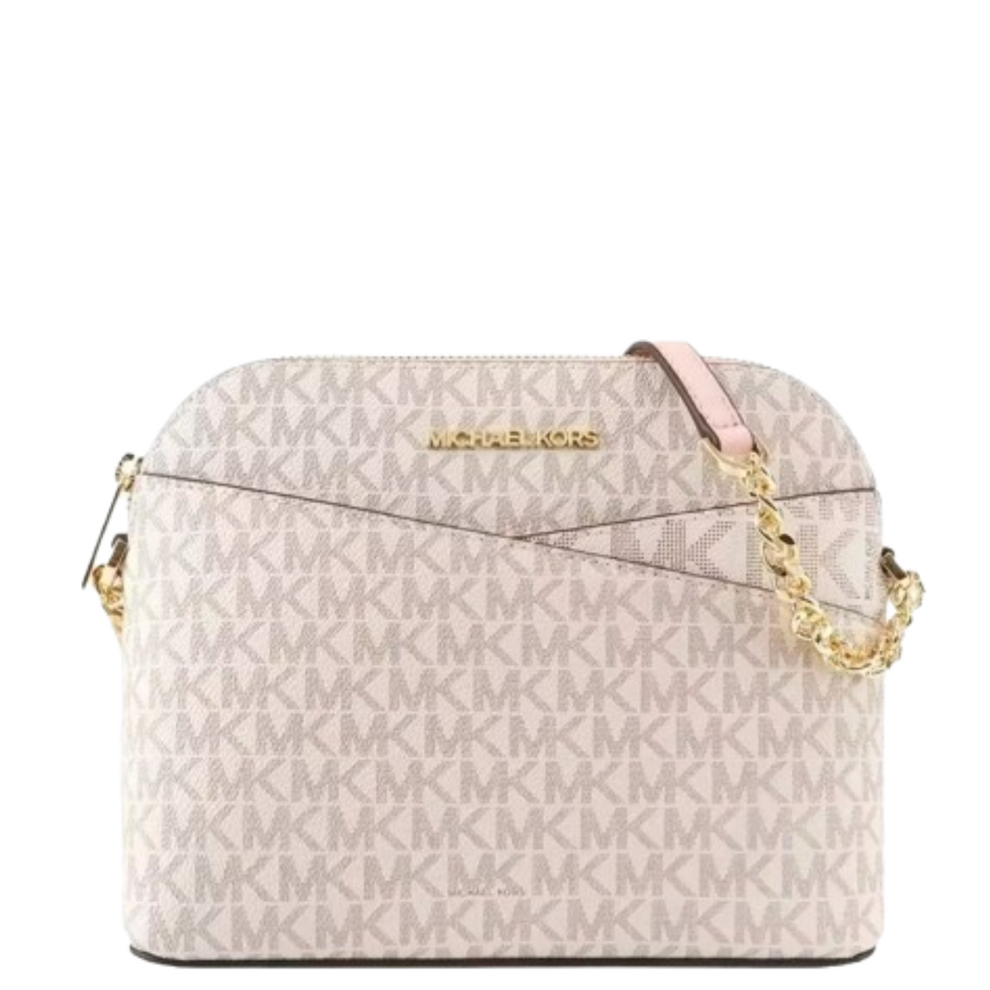 Bolsa Michael Kors Jet Set Travel Medium Logo Crossbody Dome Ivory