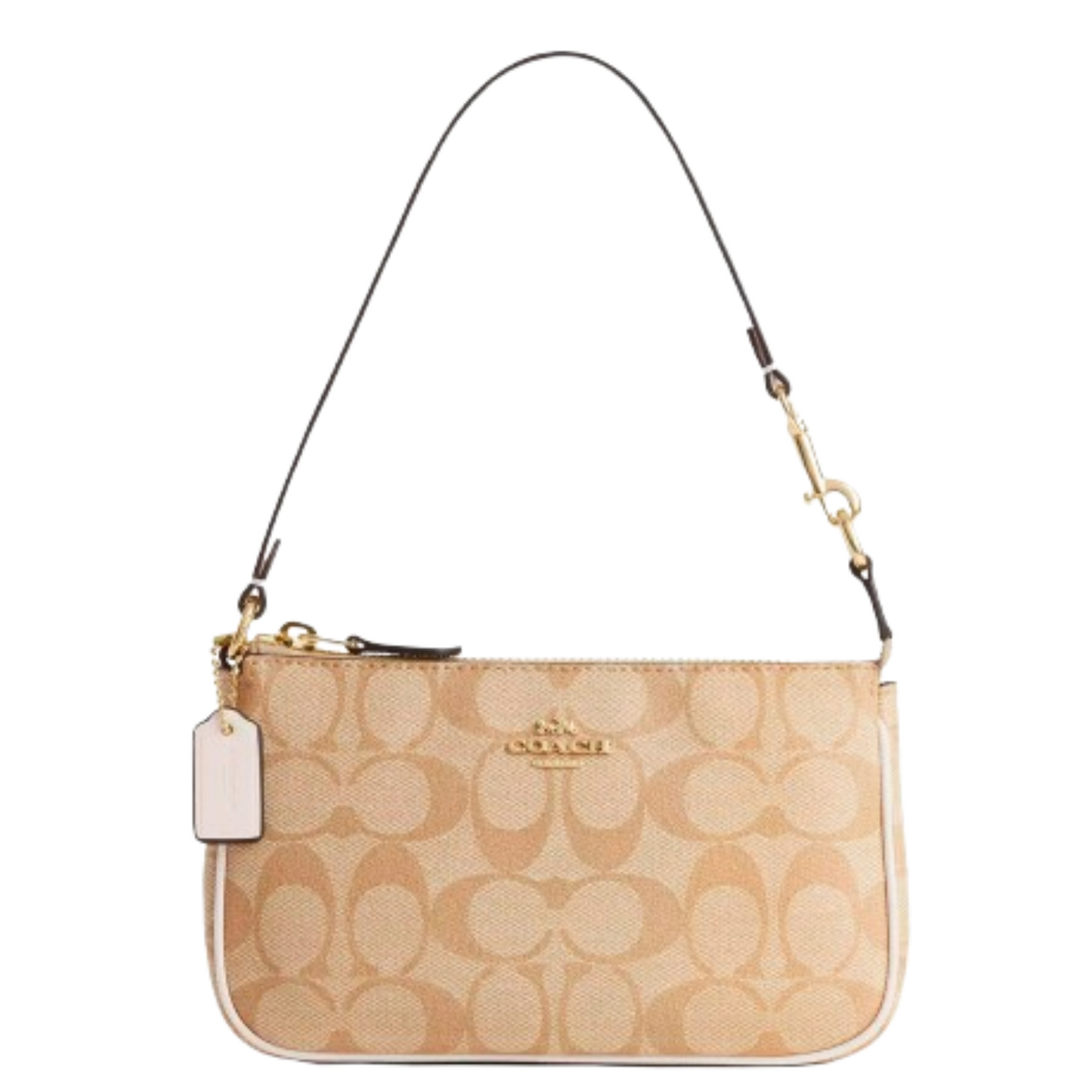 Bolsa Coach Nolita 19 Signature Canva Light Khaki White