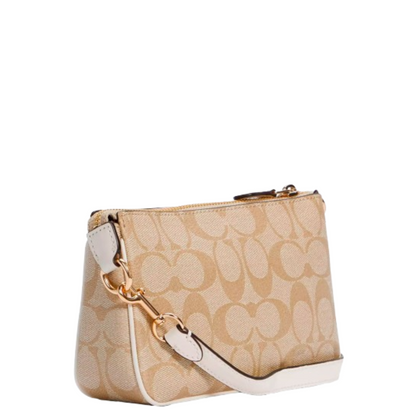 Bolsa Coach Nolita 19 Signature Canva Light Khaki White