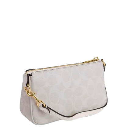 Bolsa Coach Nolita 19 In Signature Canvas Chalk Glacier White