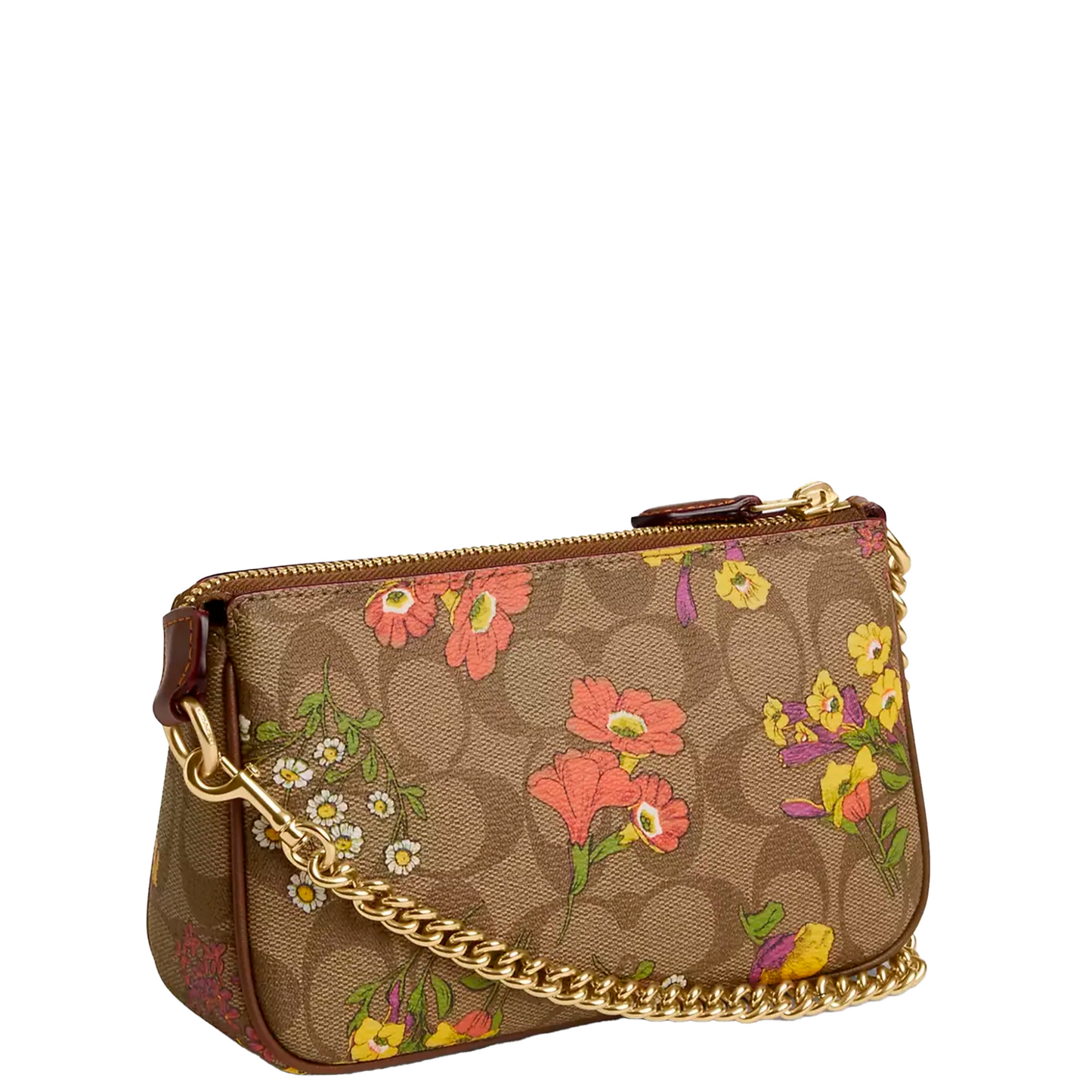 Bolsa Nolita 19 In Signature Canvas With Floral Print