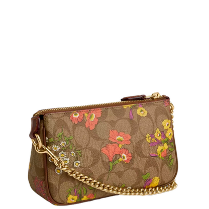 Bolsa Nolita 19 In Signature Canvas With Floral Print