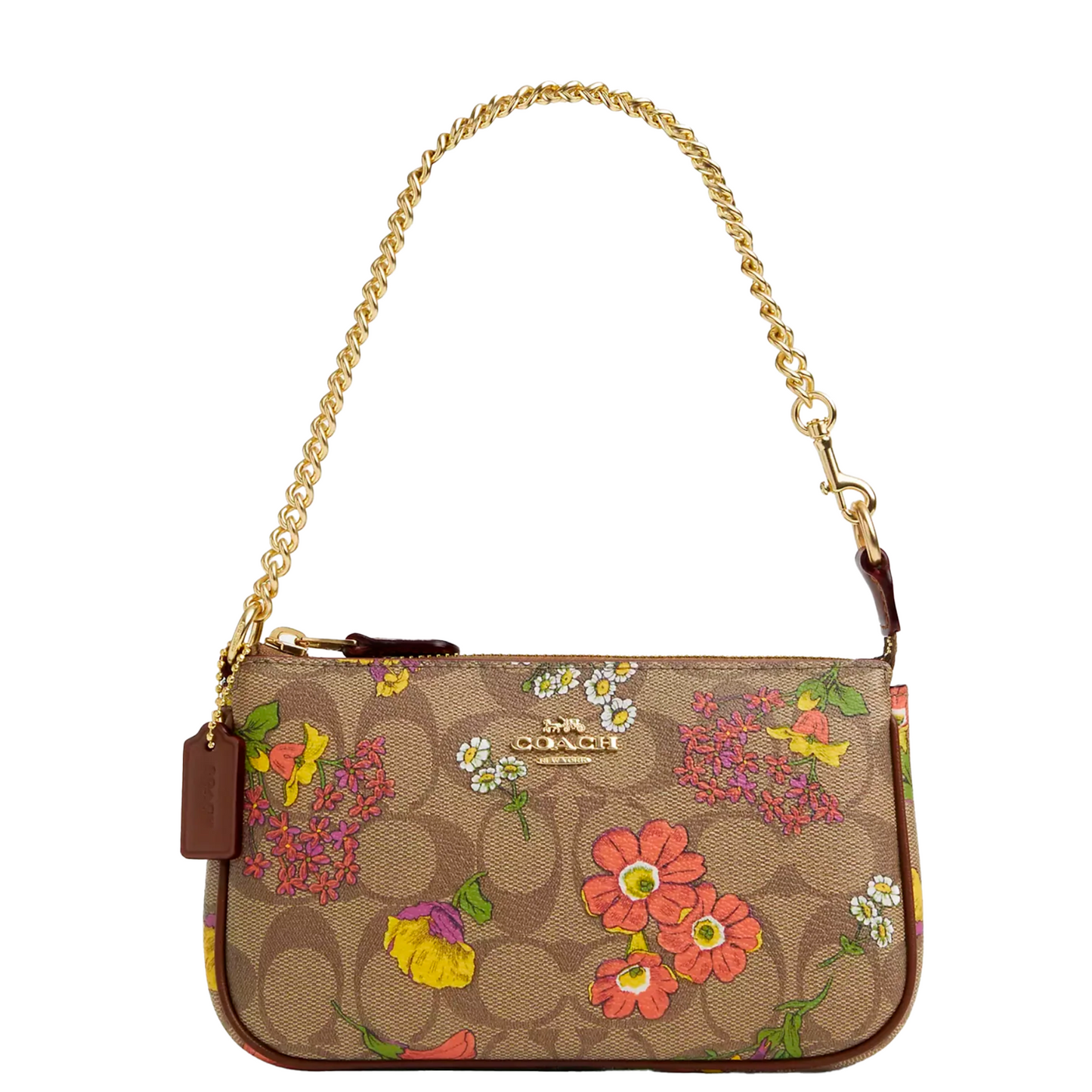 Bolsa Nolita 19 In Signature Canvas With Floral Print