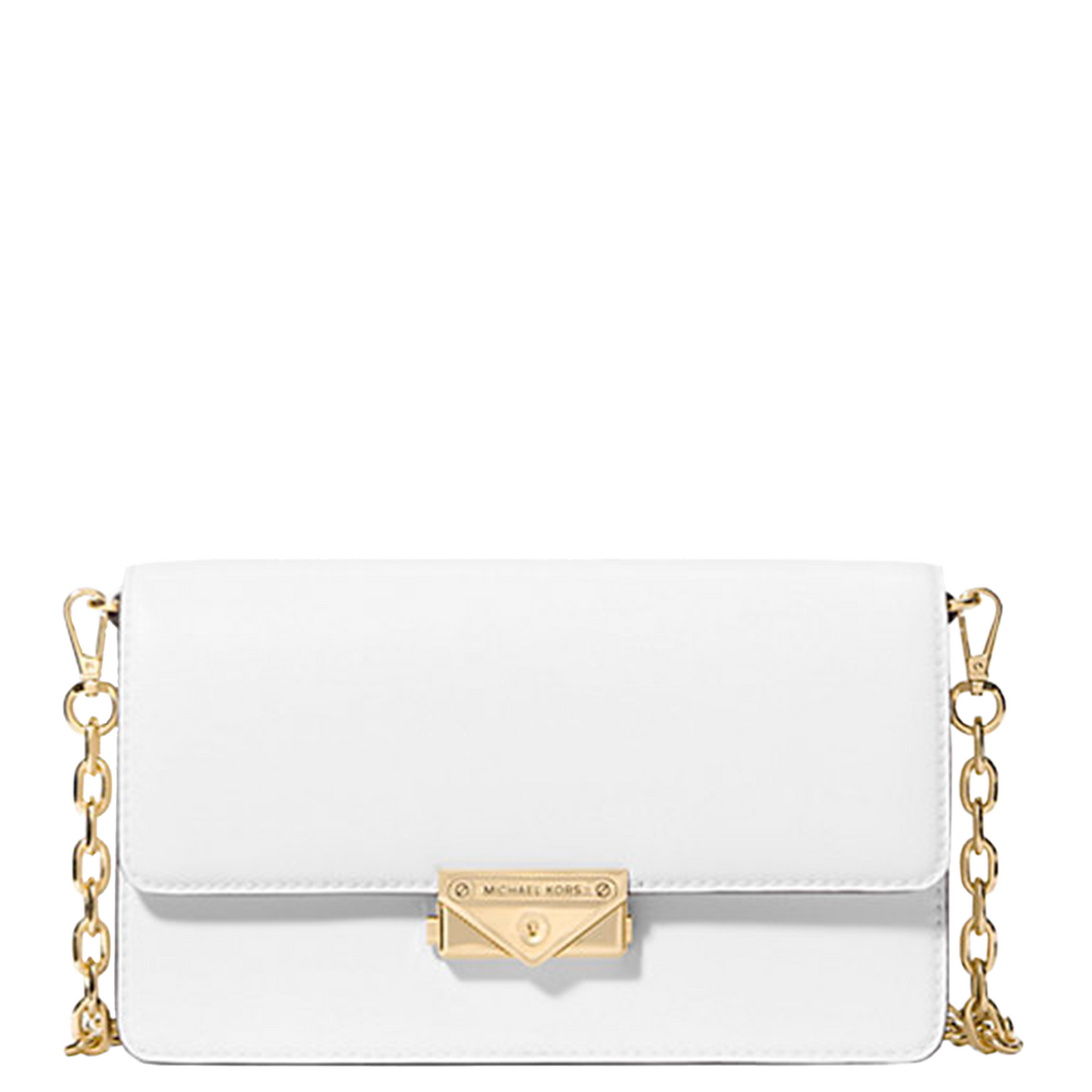 Bolsa Michael Kors Cece Medium Clutch Optic White