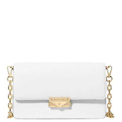 Bolsa Michael Kors Cece Medium Clutch Optic White