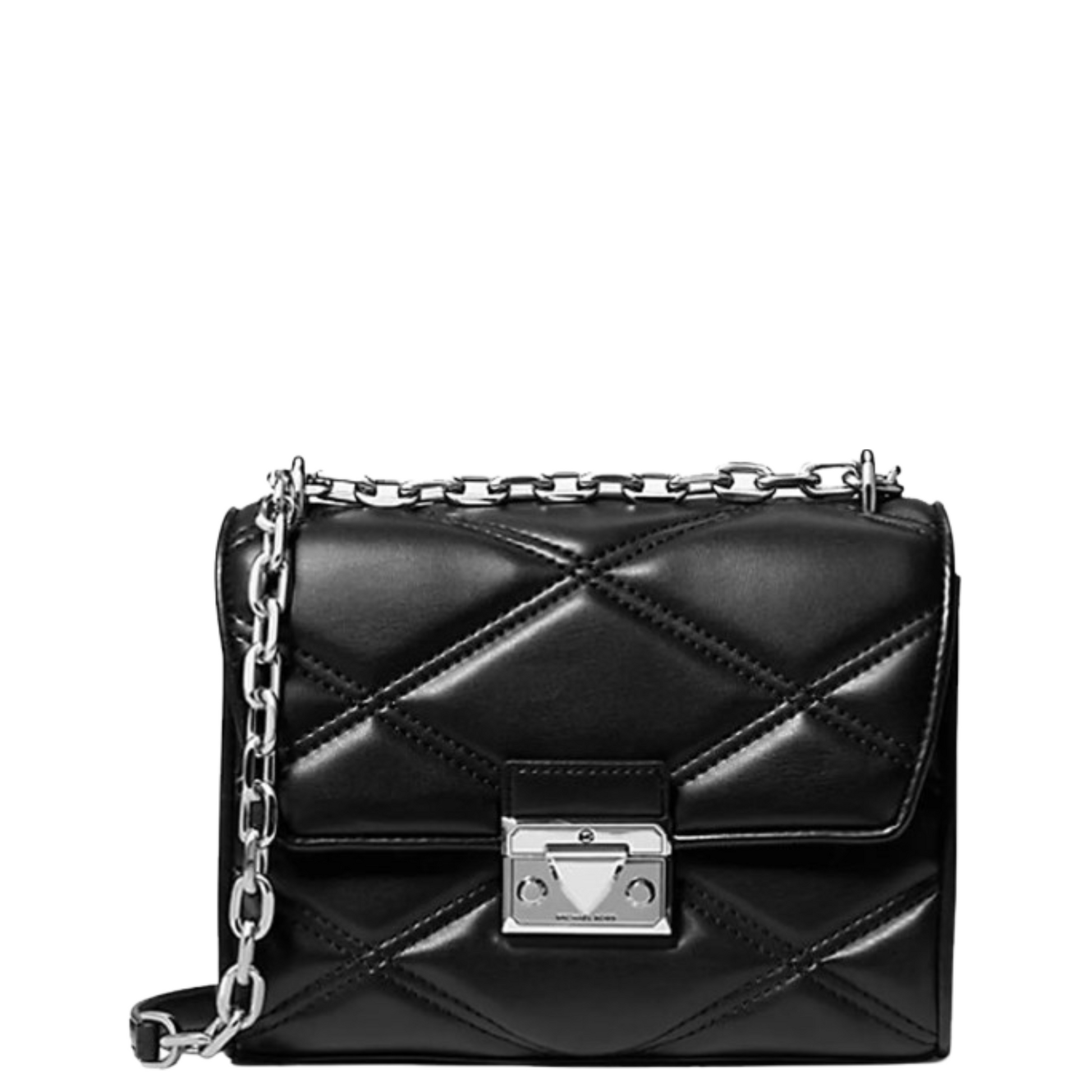 BOLSA MICHAEL KORS SERENA SMALL QUILTED LEATHER Black XBODY