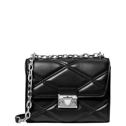 Bolsa Michael Kors Serena Small Quilted Crossbody Bag Black