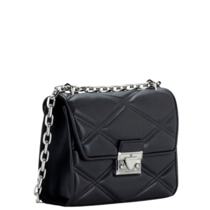 Bolsa Michael Kors Serena Small Quilted Crossbody Bag Black