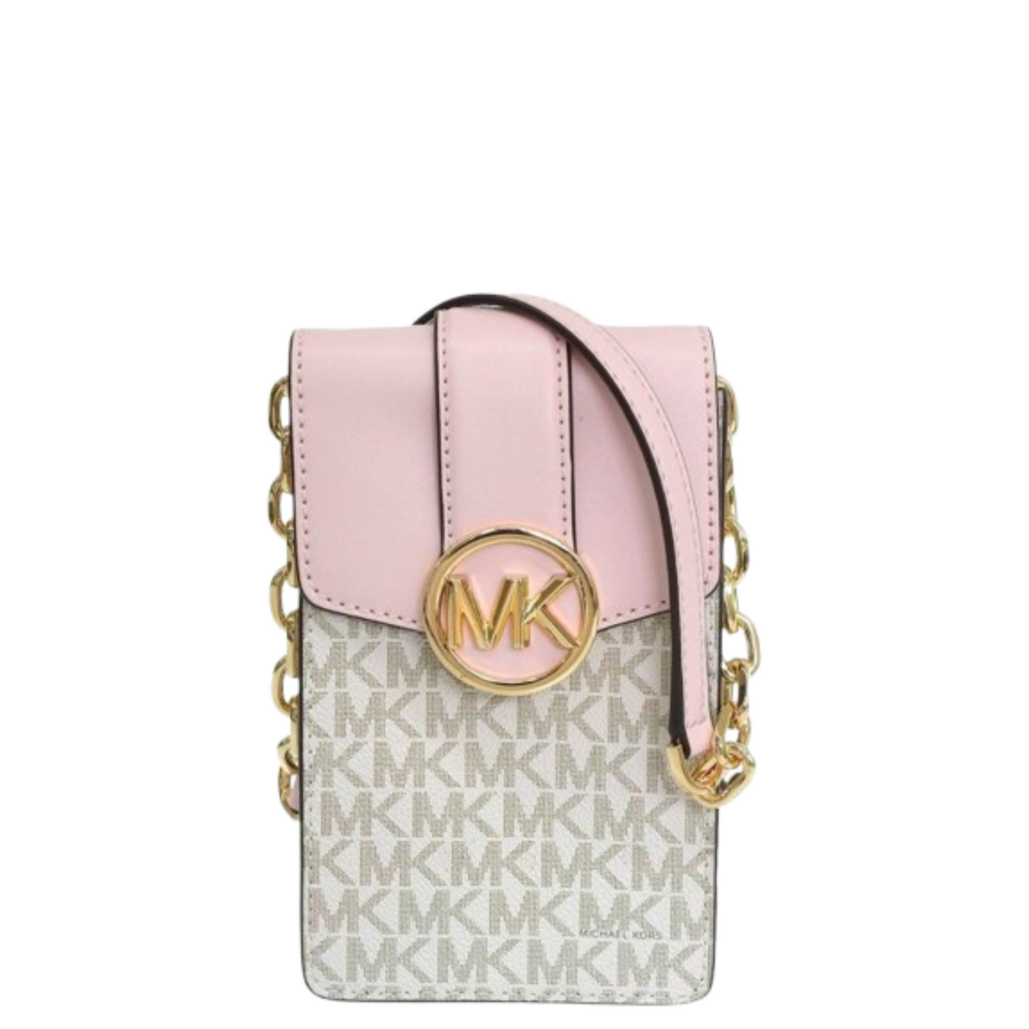 Bolsa Michael Kors Carmen Small Logo Smartphone Crossbody Bag Pink