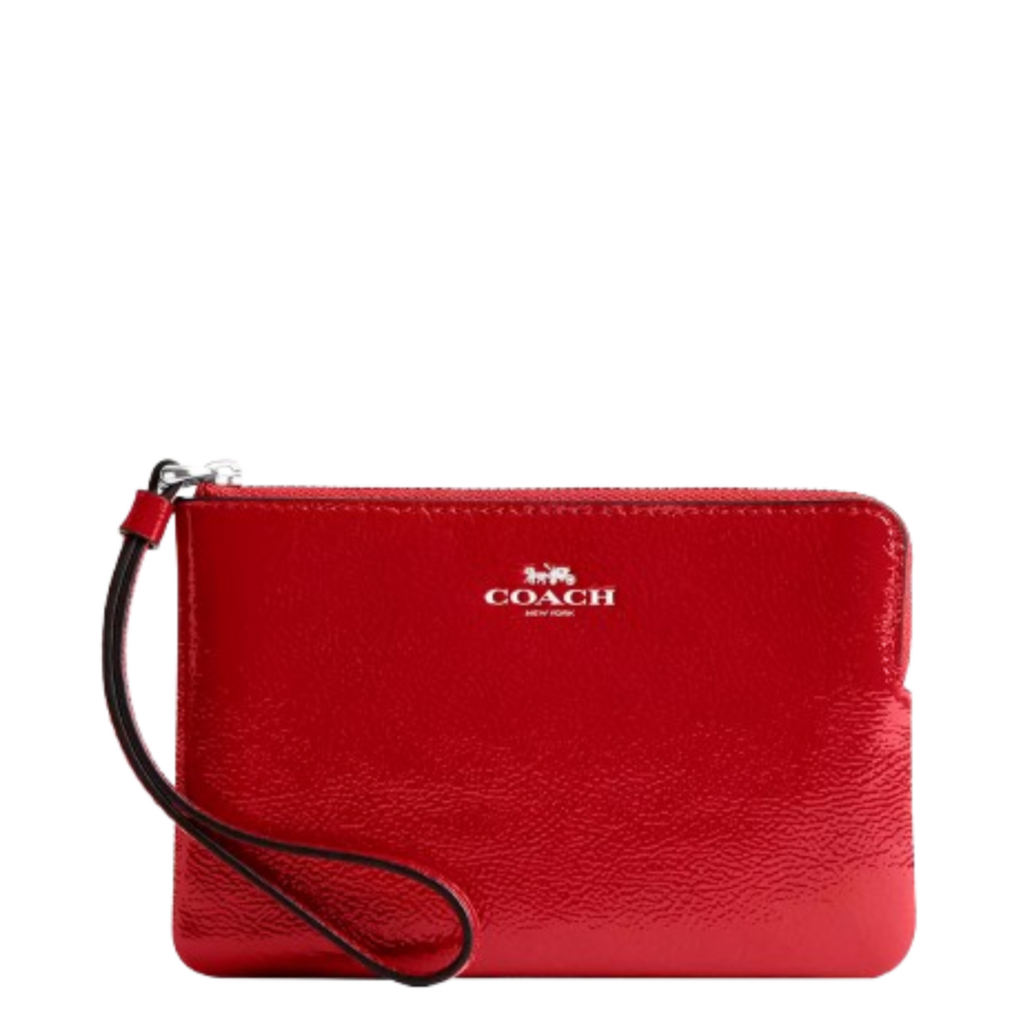 Monedero Coach Corner Zip Wristlet Red