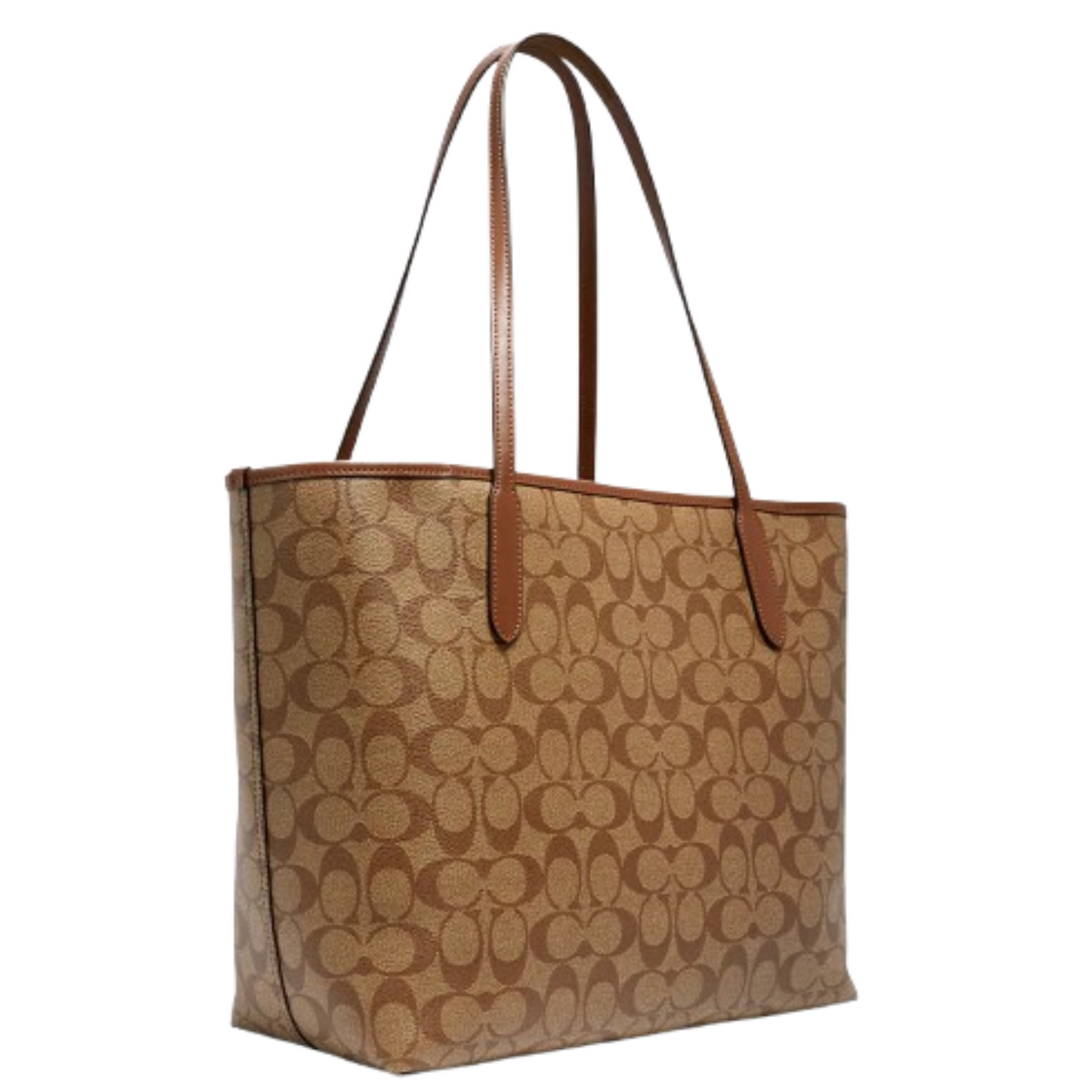 Bolsa Coach City Tote In Signature Canvas Khaki