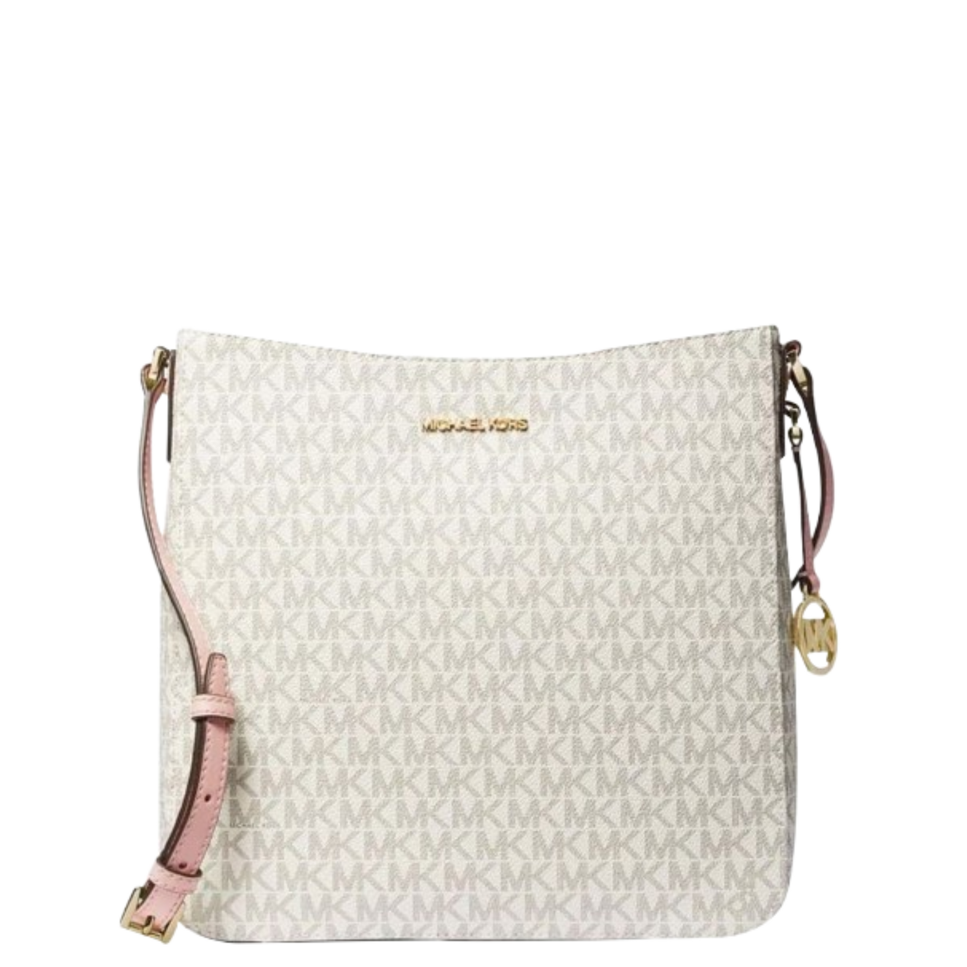 Bolsa Michael Kors Jet Set Travel Large Logo Messenger Bag Vanilla Furore