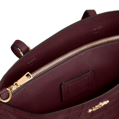 Bolsa Coach Mollie Tote Bag 25 Merlot