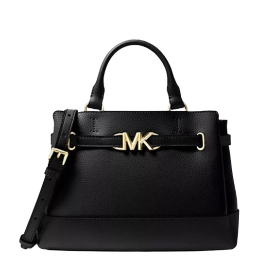 Bolsa Michael Kors Reed Small Belted Logo Satchel Black