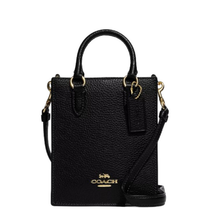 Bolsa Coach North South Mini Tote Black