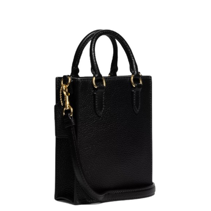 Bolsa Coach North South Mini Tote Black