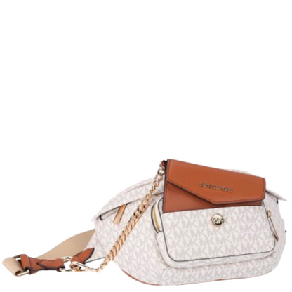 Cangurera Michael Kors Maisie 2 In 1 Crossbody Logo Vanilla