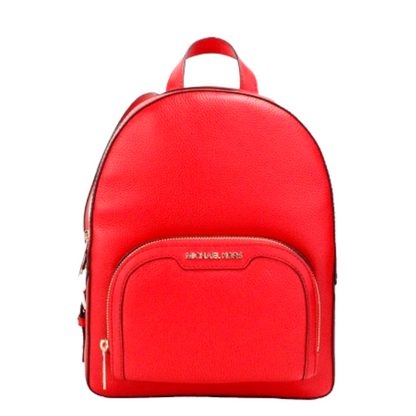 Mochila Michael Kors Jaycee Medium Pebbled Leather Backpack Bright Red