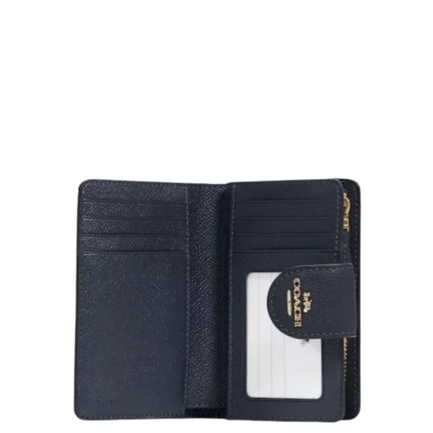 Cartera Coach Medium Corner Zip Wallet Midnight