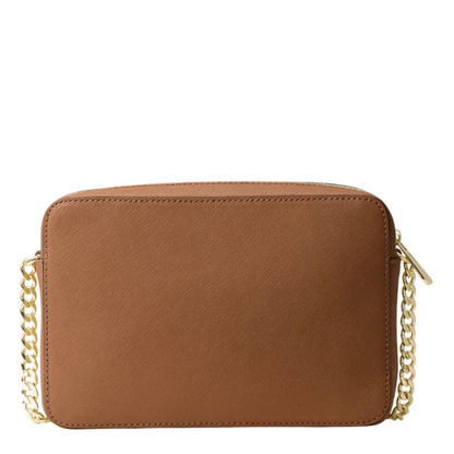 Bolsa Michael Kors Jet Set Large Saffiano Leather Crossbody Bag Luggage