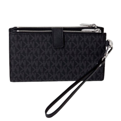 Cartera Michael Kors Jet Set Travel Double Zip Wristlet Black