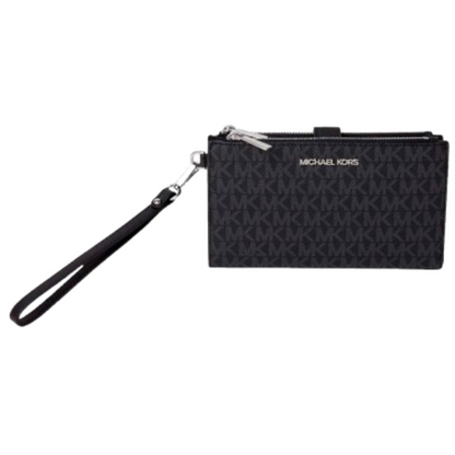 Cartera Michael Kors Jet Set Travel Double Zip Wristlet Black