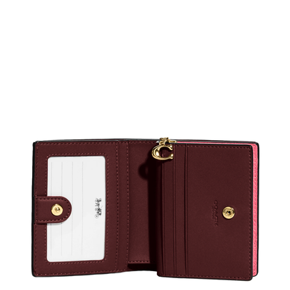 Cartera Coach Snap Wallet Bright Cardinal