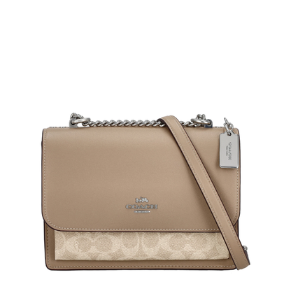 Bolsa Coach Klare Crossbody Bag Signature Canvas Sand Taupe