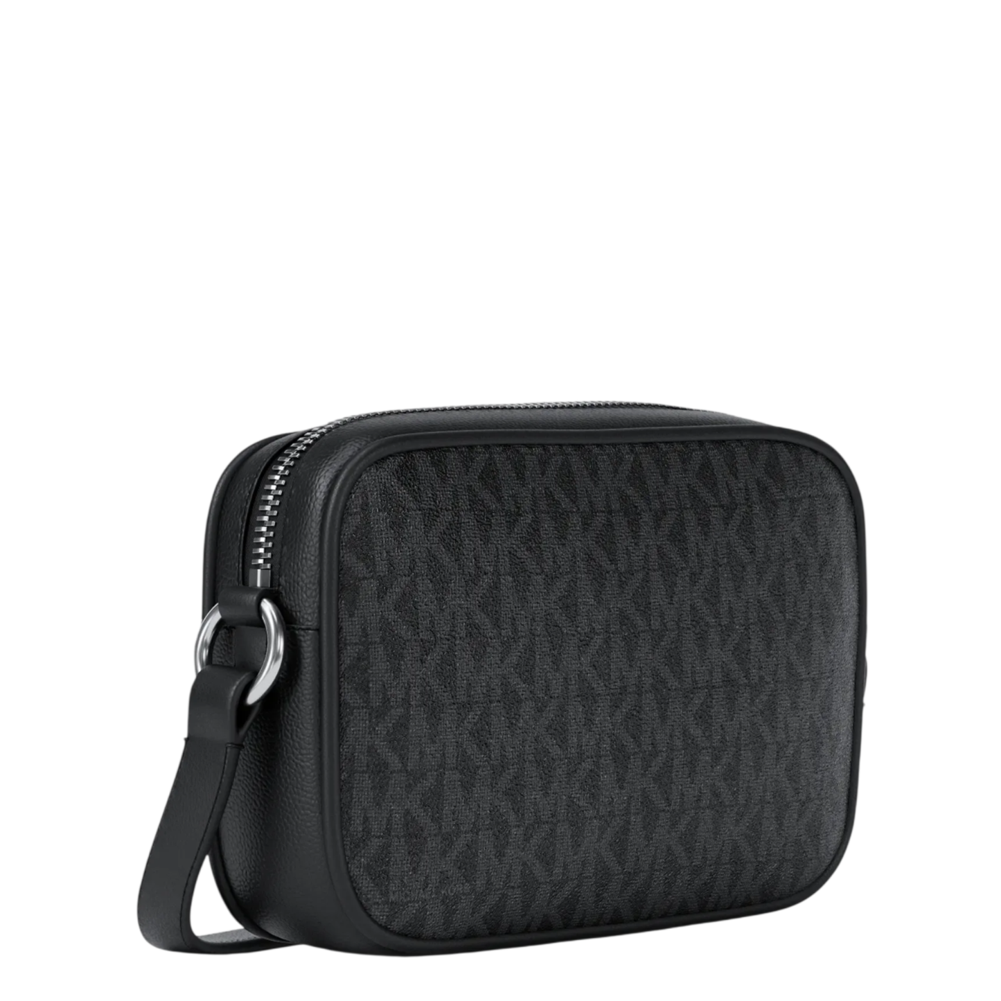 Bolsa Michael Kors Jet Set Small Signature Logo Camera Crossbody Bag Black Noir