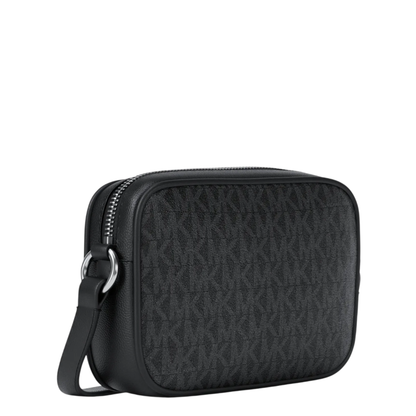 Bolsa Michael Kors Jet Set Small Signature Logo Camera Crossbody Bag Black Noir